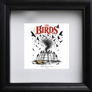 The Birds Poster | Alfred Hitchcock Movie Poster Vintage Thriller Art