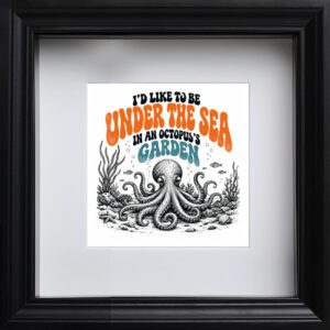 Beatles Octopus’s Garden Poster | Psychedelic Fine Art Retro 60s Music