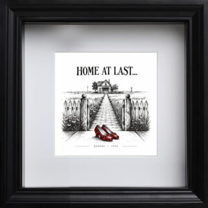 Wizard of Oz Dorothy Poster | Ruby Slippers Classic Film Nostalgia Wall Art